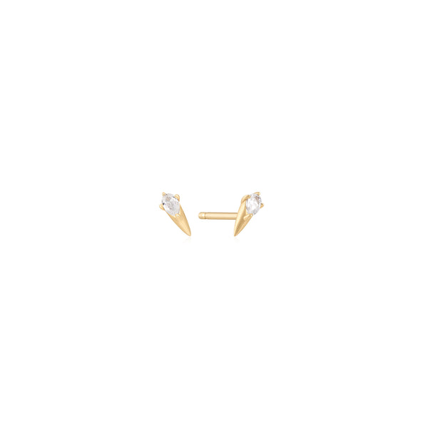 ANIA HAIE Gold Double Spike Stud Earrings - Jewellery from Gift and Wrap UK