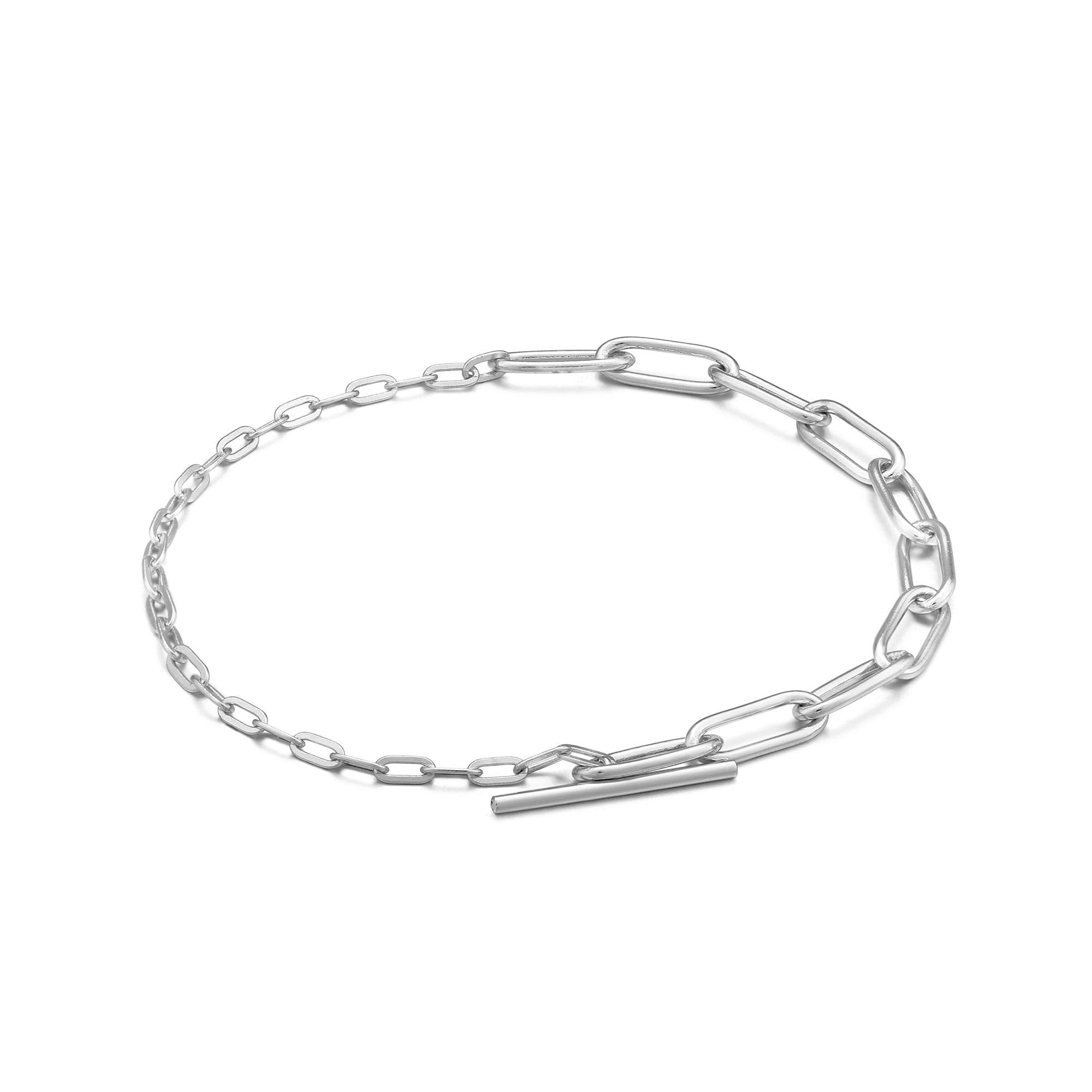 Ania Haie Sterling Silver Stud Link Charm Bracelet