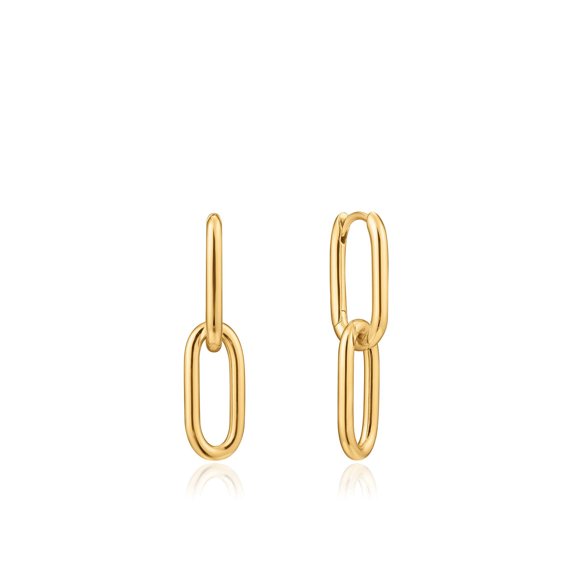 Gold Cable Link Earrings – Ania Haie